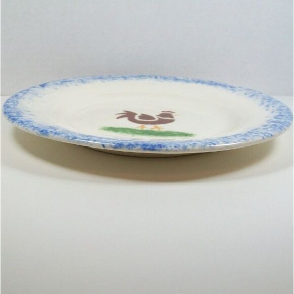 Handmade Dessert Plate with Rooster for Rooster Lover Gift and Decor - Picture 3 of 3